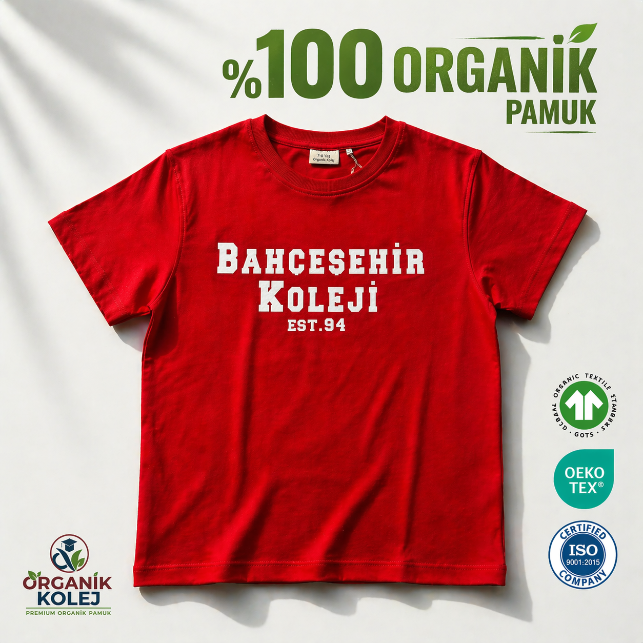 BahcesehirkiyafetKirmiziTisört