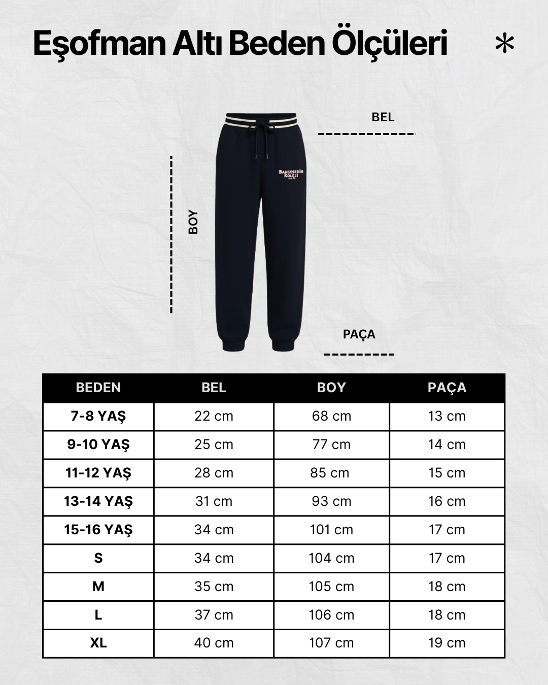 Bahçeşehir Eşofman Altı Yeni Sezon 3iplik