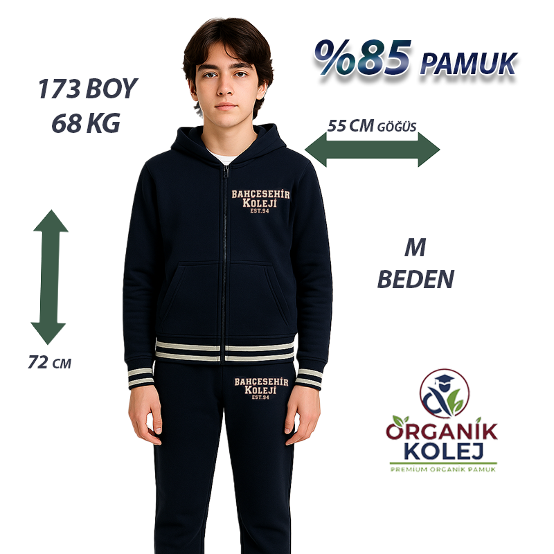 Bahçeşehir Kolej Ceketi/Eşofman Üstü Yeni Sezon 3 iplik