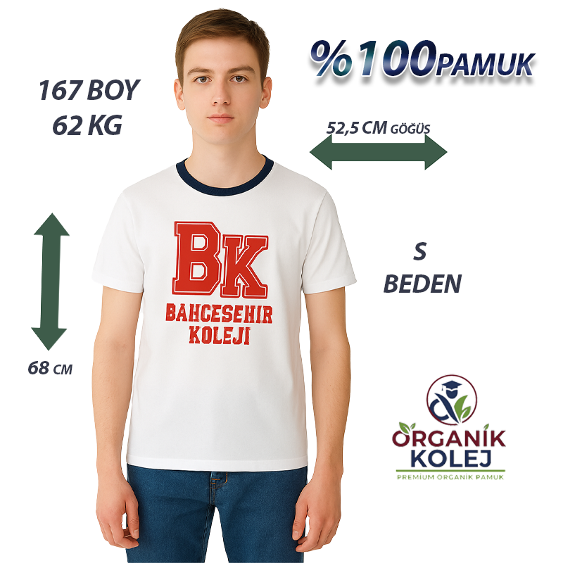 Bahçeşehir Tişört Lacivert Yaka Yeni Sezon