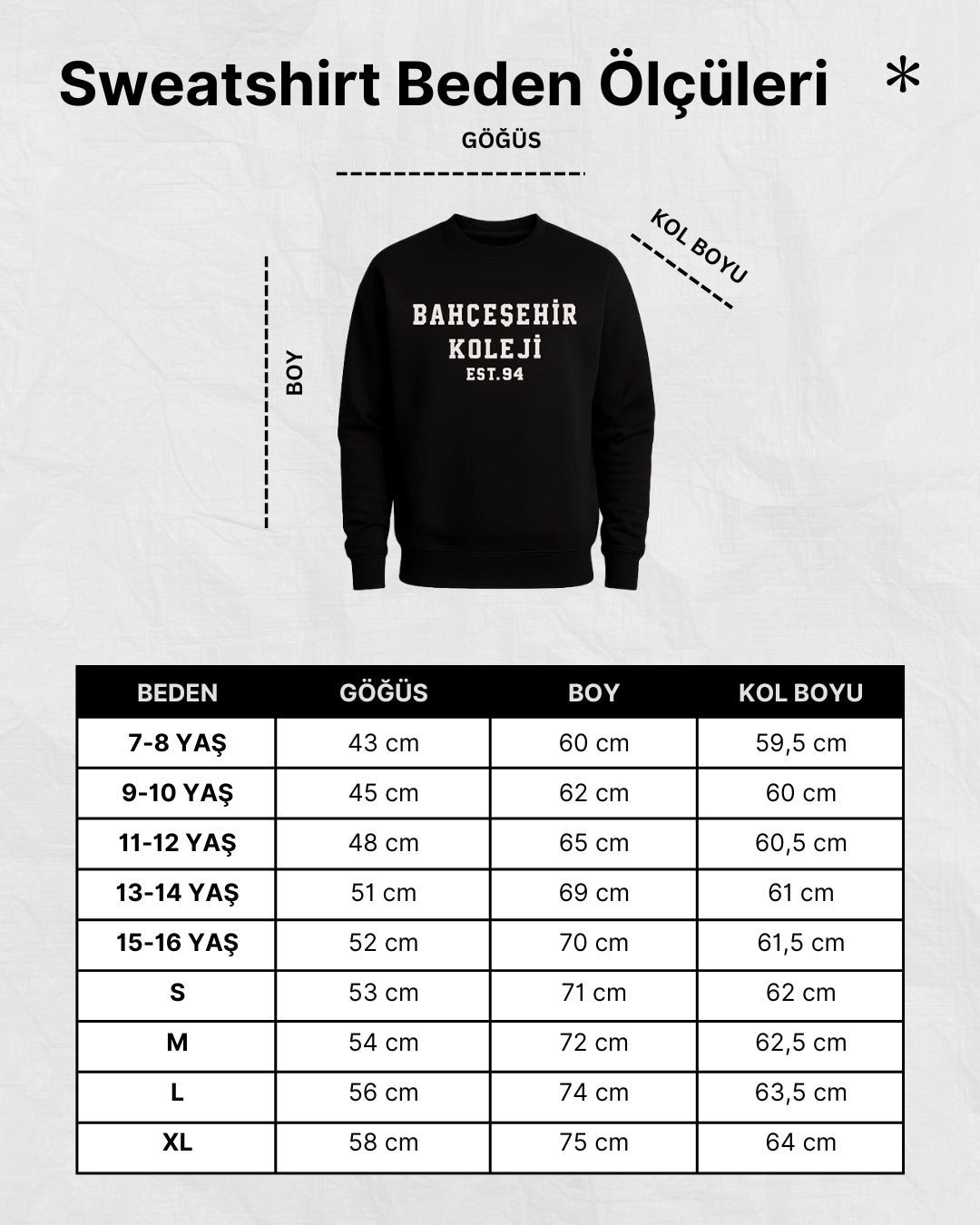 Bahçeşehir Yeni Sezon 3 iplik Sweat BK EST94