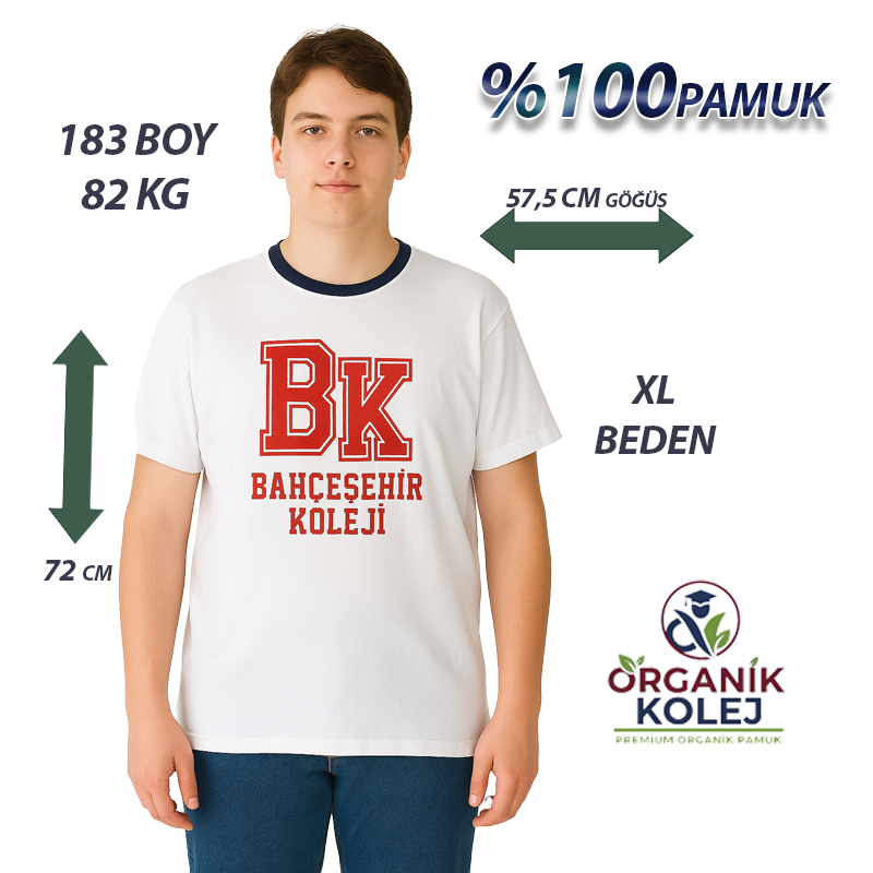 Bahçeşehir Tişört Lacivert Yaka Yeni Sezon