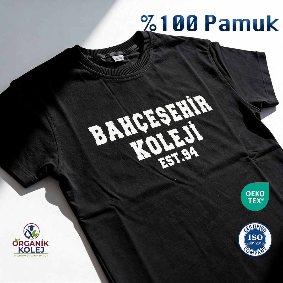 bahçeşehir koleji tişört yeni sezon siyah kıyafet