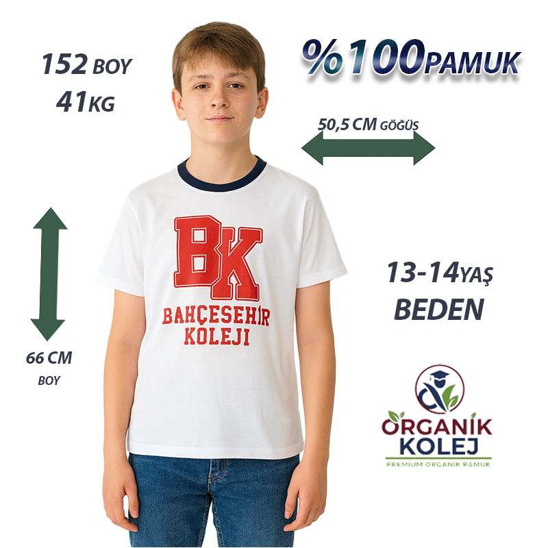 Bahçeşehir Tişört Lacivert Yaka Yeni Sezon