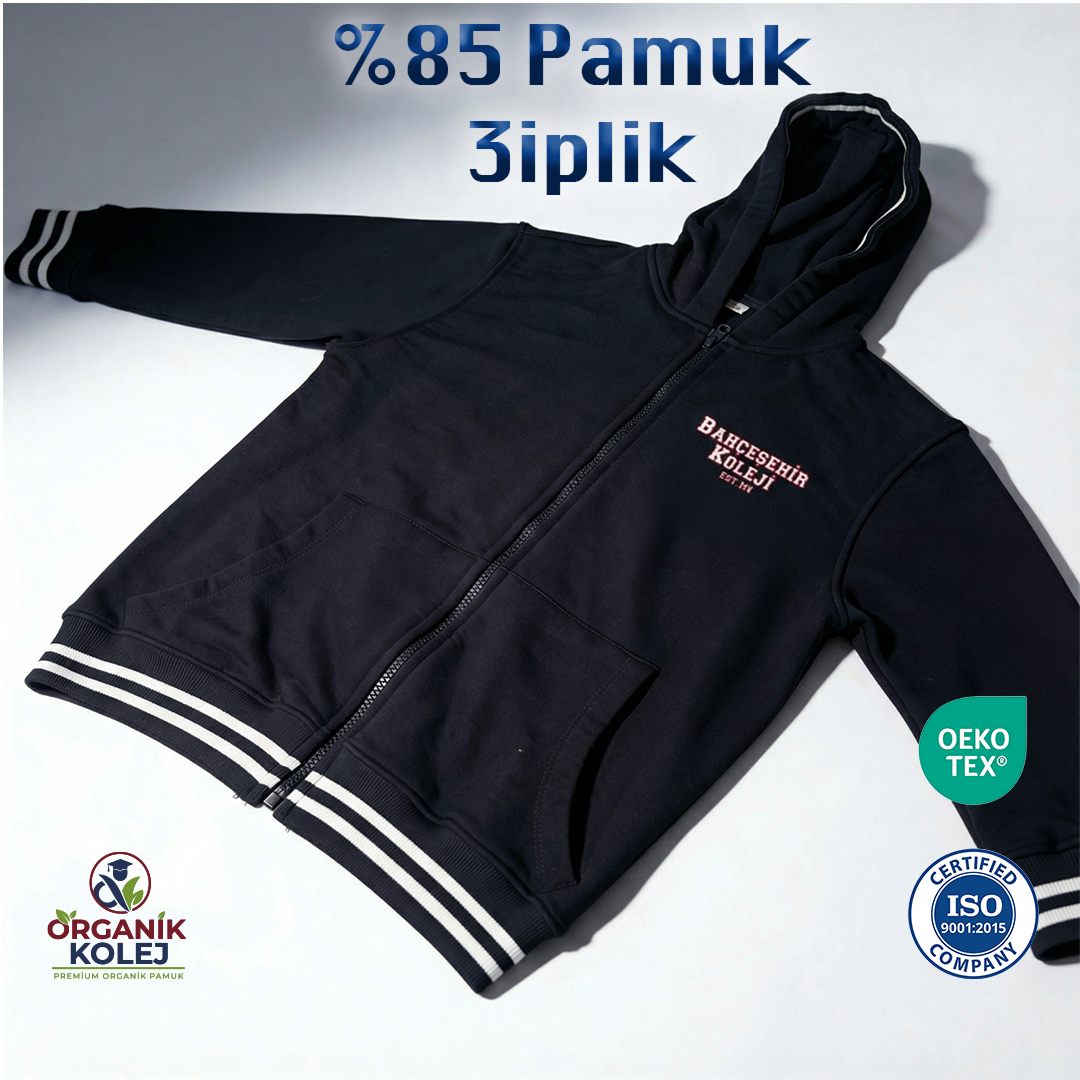 Bahçeşehir Kolej Ceketi/Eşofman Üstü Yeni Sezon 3 iplik