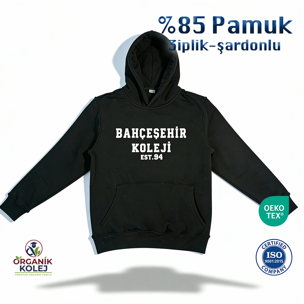 Bahçeşehir Kapşonlu Siyah EST94 Şardonlu