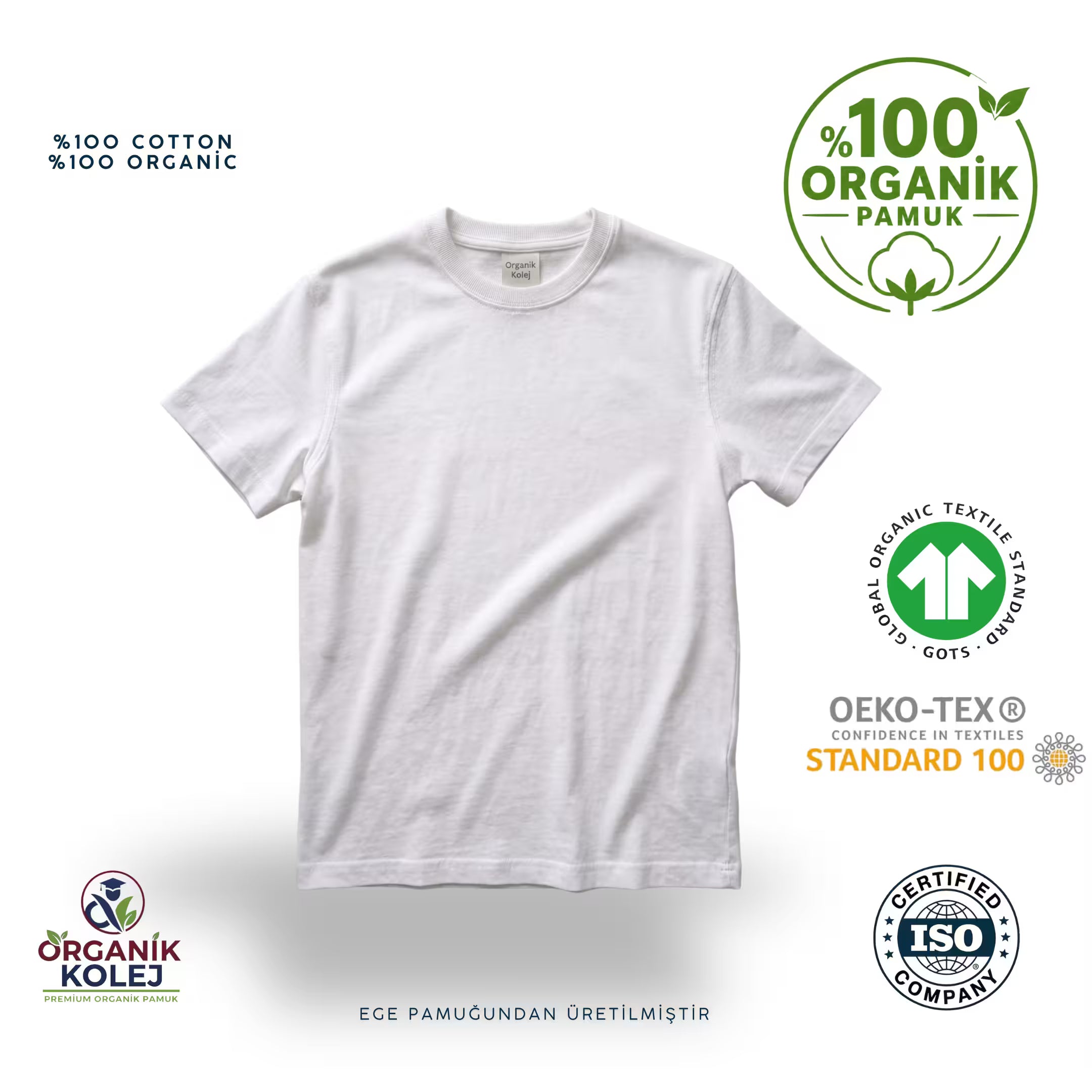 organikkolejbeyazbasictisort